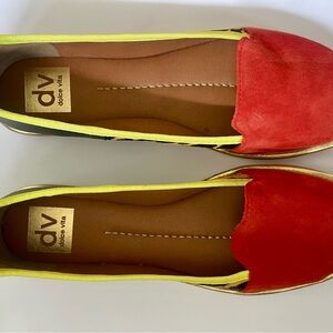 Dolce Vita Orange, Yellow, Black and Animal Print Espadrilles